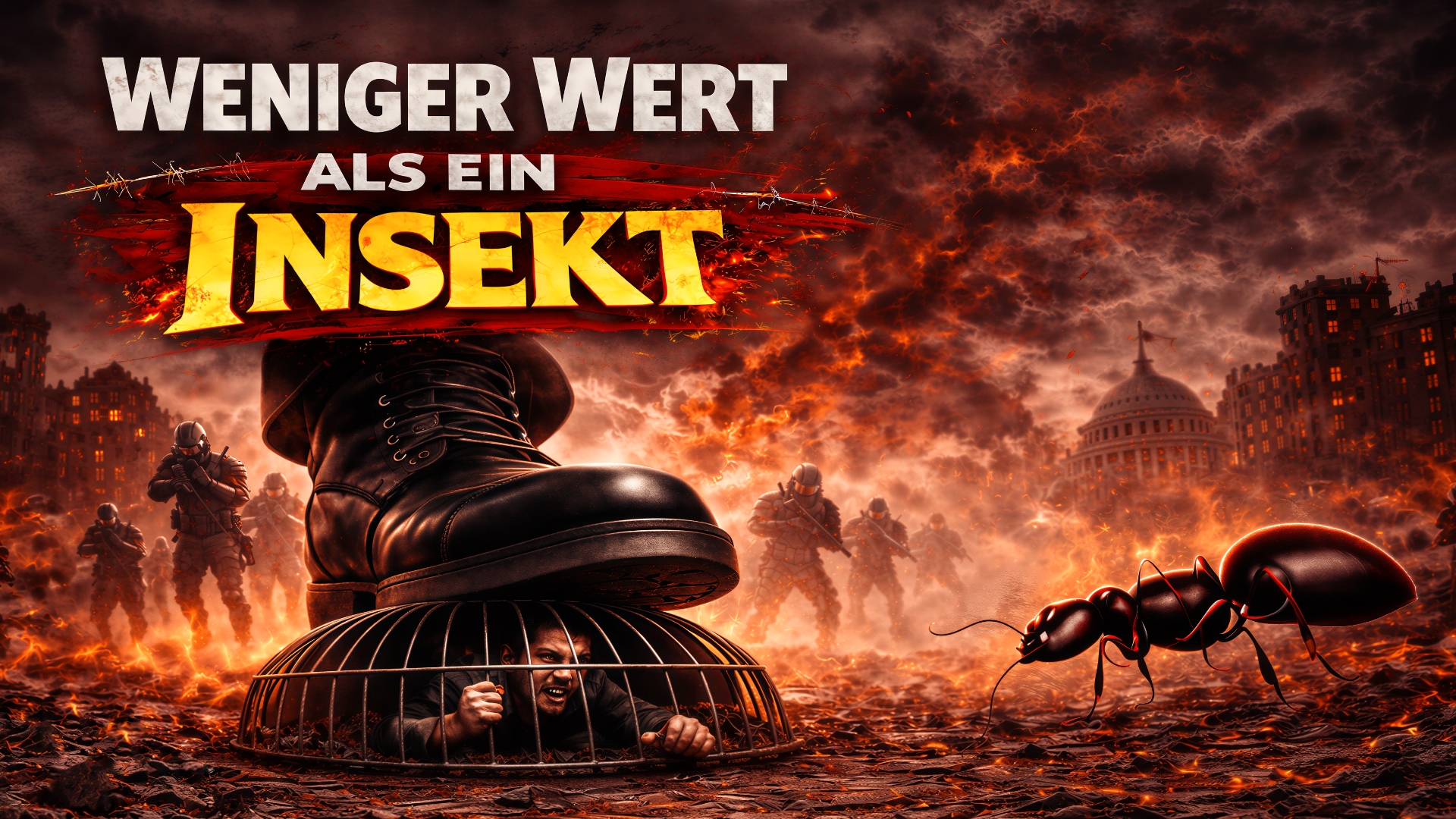 In der Demokratie, weniger Wert als ein Insekt!